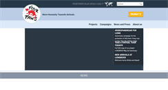 Desktop Screenshot of four-paws.org.za